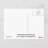 イギリスブルドッグのポストカード ポストカード (裏面)