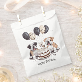 イギリスブルドッグの誕生日おめでとう フェイバーバッグ
