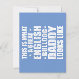 イギリスブルドッグパパ最高の犬飼い 招待状