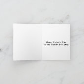 イギリスブルドッグ警察犬No1パパ 父の日 カード (内部)