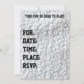 イギリスブルドッグ クールな独身パーティーの招待状 招待状 (裏面)