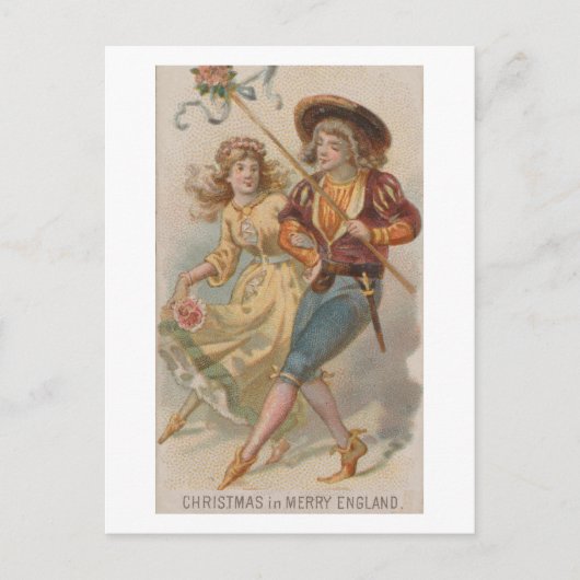 イギリスメリーヴィンテージ1890年代 ポストカード (正面)