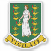 イギリスヴァージン諸島の紋章 シール (正面)