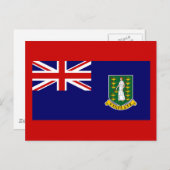 イギリスヴァージン諸島国旗 ポストカード (正面/裏面)