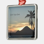 イギリスヴァージン諸島、夕日、 メタルオーナメント (左)