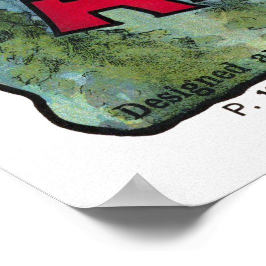 イギリスヴィンテージサーカスのポスター復元 ポスター (角)