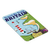 イギリスヴィンテージ列車休暇ポスター マグネット (右側)