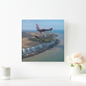 イギリス上の短気者 スクエア壁時計 (ホーム)