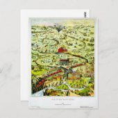 イギリス上下線ヴィンテージのポスター ポストカード (正面/裏面)