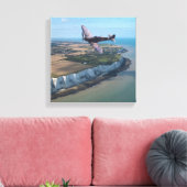 イギリス上空の火災 キャンバスプリント (インサイチュ (リビング))