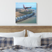 イギリス上空の火災 キャンバスプリント (インサイチュ (寝室))