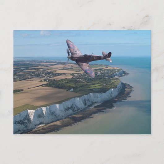 イギリス上空の火災 ポストカード (正面)