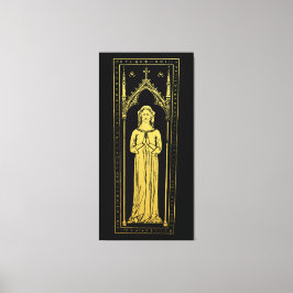 イギリス中世ポートレート1300レディージョアンコバム キャンバスプリント