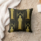 イギリス中世ポートレート1300レディージョアンコバム クッション (ブランケット)