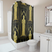 イギリス中世ポートレート1300レディージョアンコバム シャワーカーテン (インサイチュ)