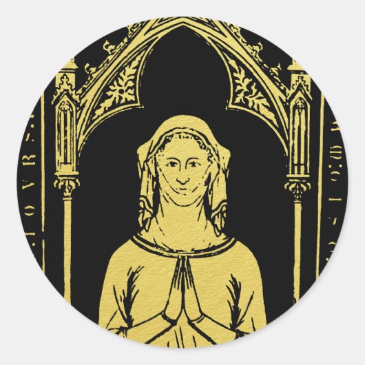 イギリス中世ポートレート1300レディージョアンコバム ラウンドシール (正面)