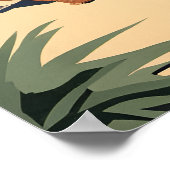 イギリス人の日光浴プリント ポスター (角)