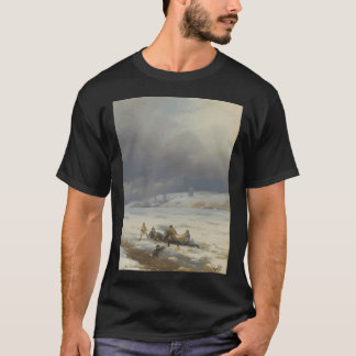 イギリス人画家イヴァン・コンスタンティノヴィチ・アイヴァゾフスキーの「ナポリの夜明けの漁師」 Tシャツ