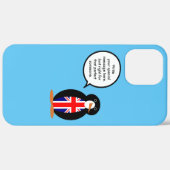 イギリス会話ペンギンカスタマイズ Case-Mate iPhoneケース (裏面 (横))