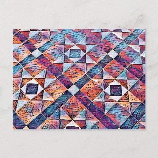 イギリス伝統のタイル床 ポストカード (正面)