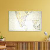 イギリス南部インドの地図， 1872 キャンバスプリント (インサイチュ (リビング))