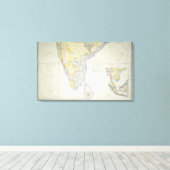 イギリス南部インドの地図， 1872 キャンバスプリント (インサイチュ (ウッドフロア))