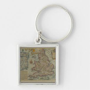 イギリス及びアイルランドの侵入の地図 キーホルダー