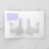 イギリス古式ステンドグラスカード シーズンカード (内部)