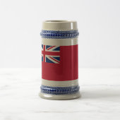 イギリス商人海軍レッドエンサインマグカップまたはタンブラー ビールジョッキ (中央)