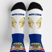 イギリス国地球に優し国統一された愛国国旗 ソックス (上部)