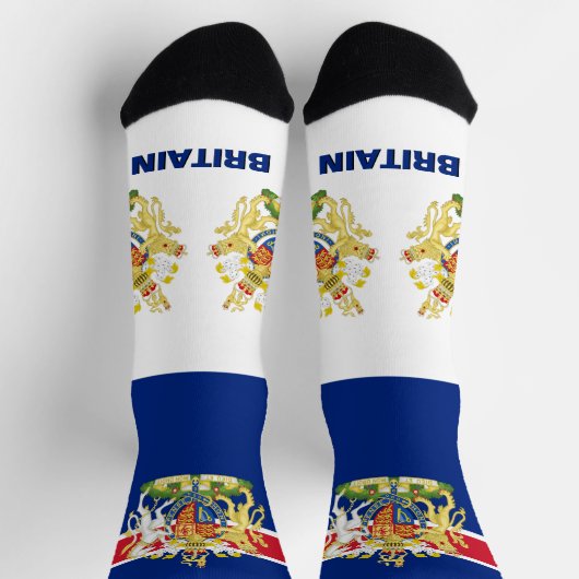 イギリス国地球に優し国統一された愛国国旗 ソックス (上部)