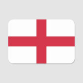 イギリス国旗が付いた愛国的な名前タグ 名札 (正面)