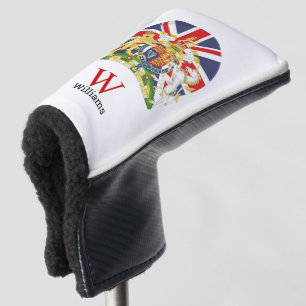 イギリス国旗とクレストゴルフヘッドカバー ゴルフヘッドカバー