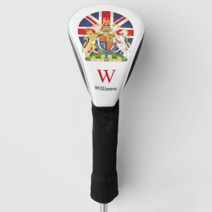 イギリス国旗とクレストゴルフヘッドカバー ゴルフヘッドカバー