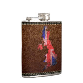 イギリス国旗と地図 フラスク (右)