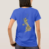 イギリス国旗と地図dk Tシャツ (裏面)