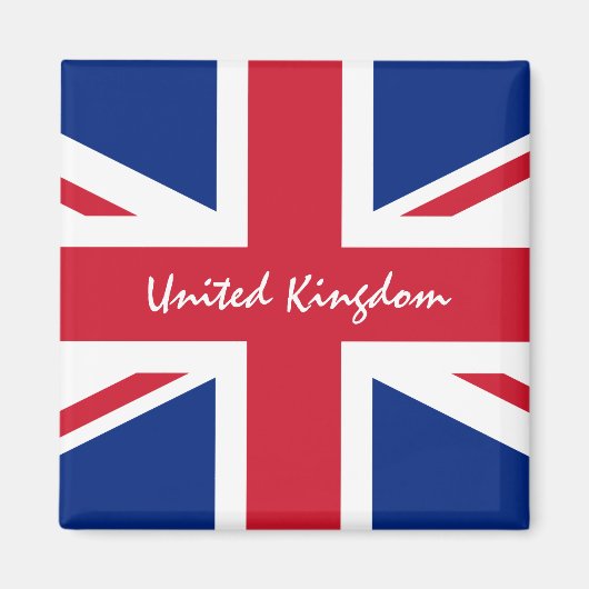 イギリス国旗と統一されたイギリスの休日/スポーツファン マグネット (正面)