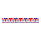 イギリス国旗とVinqueフォント グログランリボン (正面)