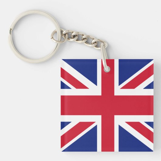 イギリス国旗のキーリング キーホルダー (正面)