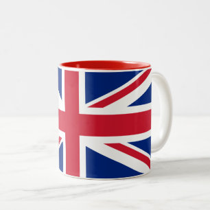 イギリス国旗のコーヒーマグ ツートーンマグカップ