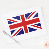 イギリス国旗のシール |ユニオンジャックデザイン 長方形シール (封筒)