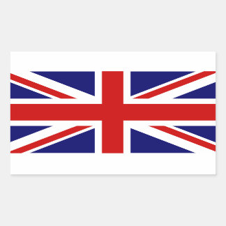 イギリス国旗のシール |ユニオンジャックデザイン 長方形シール