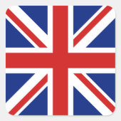 イギリス国旗のステッカー スクエアシール (正面)