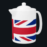イギリス国旗のティーポット<br><div class="desc">イギリス王国と北アイラ統一されたンド王国素晴らしの国旗を持つティーポット（ユニオン・ジャック）</div>