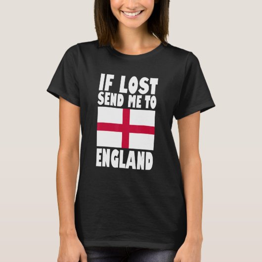 イギリス国旗のデザインもし失ったが私をイギリスに送る Tシャツ (正面)