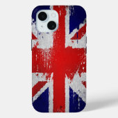 イギリス国旗のデザインiPhoneケース、ヴィンテージ Case-Mate iPhoneケース (裏面)