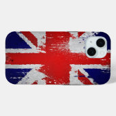 イギリス国旗のデザインiPhoneケース、ヴィンテージ Case-Mate iPhoneケース (裏面 (横))