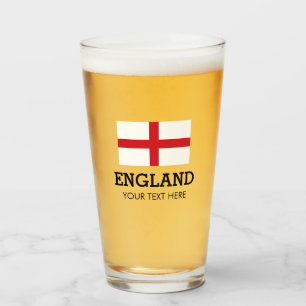 イギリス国旗のビアグラスの贈り物とカスタム文字 タンブラーグラス