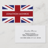 イギリス国旗のユニオン・ジャッ統一されたク 名刺 (正面/裏面)