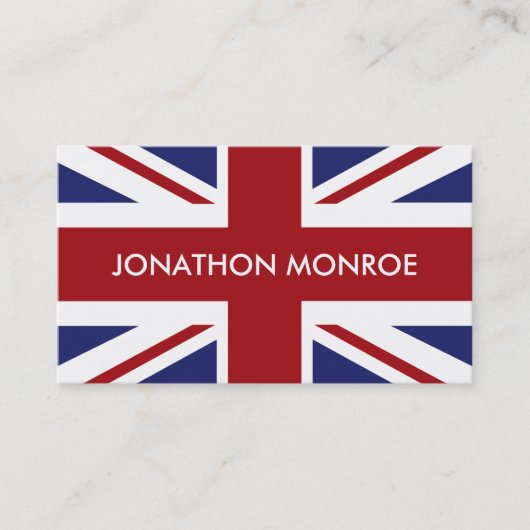 イギリス国旗のユニオン・ジャッ統一されたク 名刺 (正面)